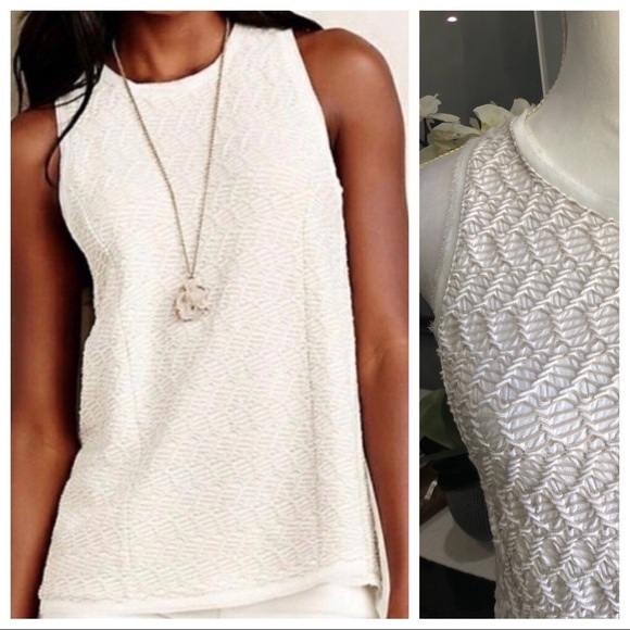 Anthropologie Tops - Anthro Postmark Textured Swing Tank Top Medium